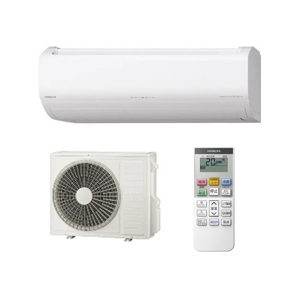 画像1: 日立 RAS-VL7126D(W) エアコン 23畳 ルームエアコン VLシリーズ 白くまくん 単相200V 23畳程度 スターホワイト (RAS-VL7125D-Wの後継品) ♪ (1)