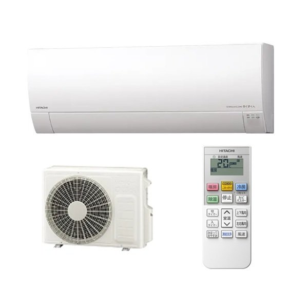 画像1: 日立 RAS-MJ3626S(W) エアコン 12畳 ルームエアコン MJシリーズ 白くまくん 単相100V 12畳程度 スターホワイト (RAS-MJ3625S-Wの後継品) ♪ (1)