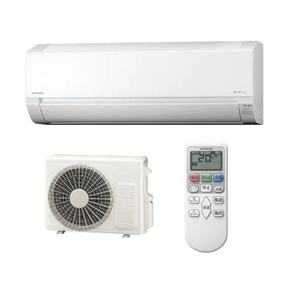 画像1: 日立 RAS-AJ2826D(W) エアコン 10畳 ルームエアコン AJシリーズ 白くまくん 単相200V 10畳程度 スターホワイト (RAS-AJ2825D-Wの後継品) ♪ (1)