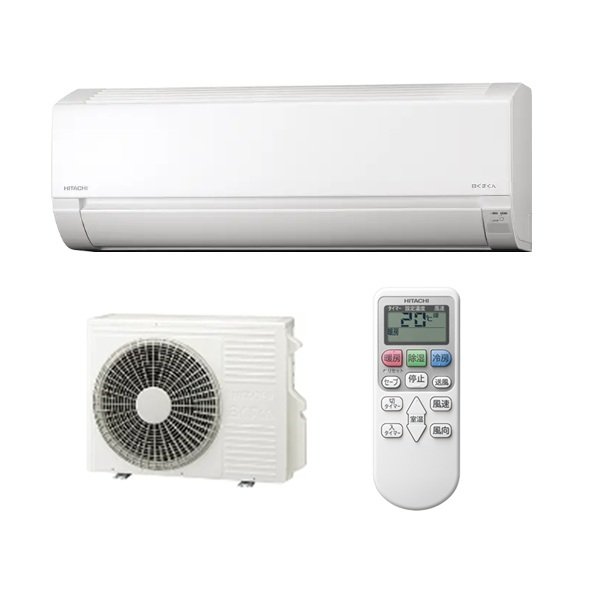 画像1: 日立 RAS-AJ4026D(W) エアコン 14畳 ルームエアコン AJシリーズ 白くまくん 単相200V 14畳程度 スターホワイト (RAS-AJ4025D-Wの後継品) ♪ (1)