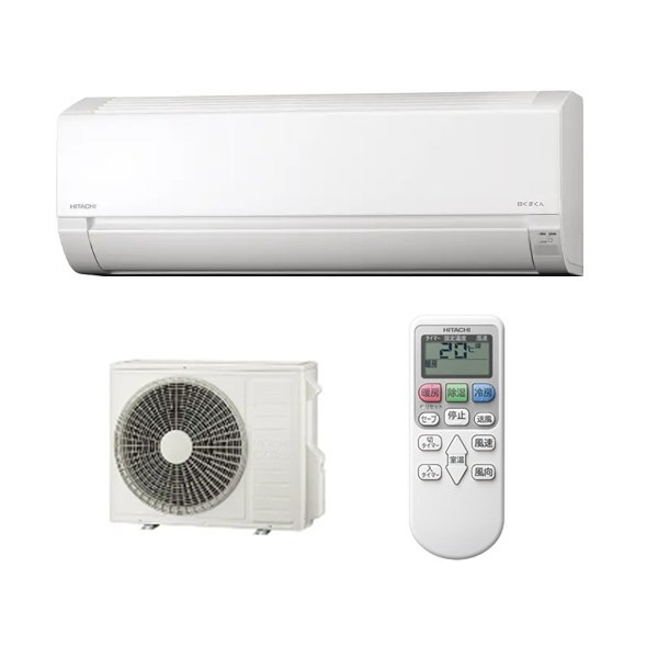 画像1: 日立 RAS-AJ5626D(W) エアコン 18畳 ルームエアコン AJシリーズ 白くまくん 単相200V 18畳程度 スターホワイト (RAS-AJ5625D-Wの後継品) ♪ (1)