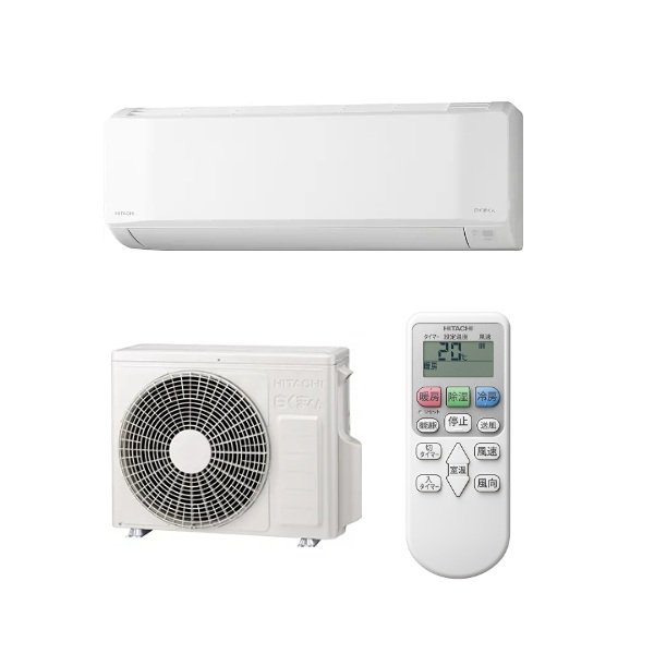 画像1: 日立 RAS-BJ2226S(W) エアコン 6畳 ルームエアコン BJシリーズ 白くまくん 単相100V 6畳程度 スターホワイト 受注生産品 ♪§ (1)