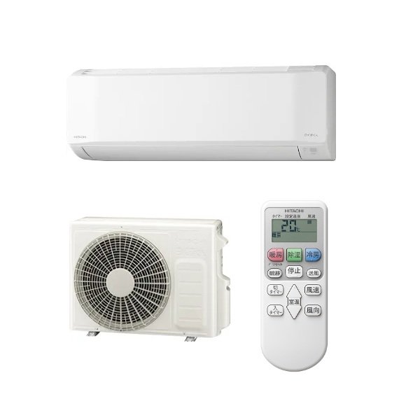 画像1: 日立 RAS-BJ2826S(W) エアコン 10畳 ルームエアコン BJシリーズ 白くまくん 単相100V 10畳程度 スターホワイト 受注生産品 ♪§ (1)