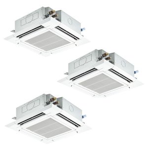 画像: 三菱 PLZT-ERMP160H6 業務用エアコン 4方向天井カセット i-スクエアタイプ スリムER 同時トリプル P160形 6馬力 三相200V ワイヤード ♪∀