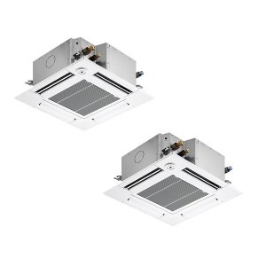 画像: 三菱 PLZX-ZRMP160GF6 業務用エアコン 4方向天井カセット コンパクトタイプ スリムZR 同時ツイン P160形 6馬力 三相200V ワイヤード ♪∀