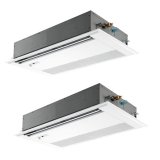 画像: 三菱 PMZX-ZRMP140FF6 業務用エアコン 1方向天井カセット スリムZR 同時ツイン P140形 5馬力 三相200V ワイヤード ♪∀