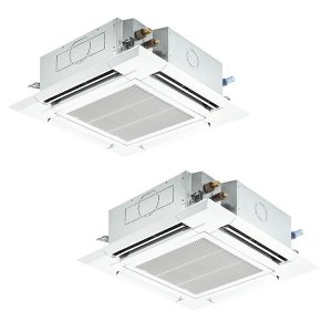 画像: 三菱 PLZX-HRMP160H6 業務用エアコン 4方向天井カセット i-スクエアタイプ ズバ暖スリム Hシリーズ 同時ツイン P160形 6馬力 三相200V ワイヤード ♪