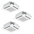 画像1: 三菱 PLZT-HRMP160H6 業務用エアコン 4方向天井カセット i-スクエアタイプ ズバ暖スリム Hシリーズ 同時トリプル P160形 6馬力 三相200V ワイヤード ♪ (1)