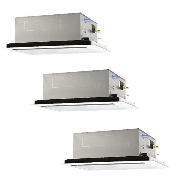 画像1: 三菱 PLZT-HRMP160L6 業務用エアコン 2方向天井カセット ズバ暖スリム Hシリーズ 同時トリプル P160形 6馬力 三相200V ワイヤード ♪ (1)