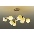 画像1: 大光電機(DAIKO) DCH-42634YG シャンデリア 調光(調光器別売) 電球色 LED ランプ付 ホワイトブロンズ (1)