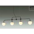 画像1: 大光電機(DAIKO) DPN-42638YG ペンダント 調光(調光器別売) 電球色 LED ランプ付 フランジタイプ ブラック (1)