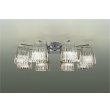 画像1: 大光電機(DAIKO) DCH-38214YG シャンデリア 10畳 調光(調光器別売) 電球色 LED ランプ付 クローム (1)