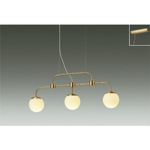 画像: 大光電機(DAIKO) DPN-42637YG ペンダント 調光(調光器別売) 電球色 LED ランプ付 フランジタイプ 真鍮色