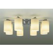 画像1: 大光電機(DAIKO) DCH-38222YG シャンデリア 10畳 調光(調光器別売) 電球色 LED ランプ付 クローム (1)