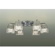 画像1: 大光電機(DAIKO) DCH-38213YG シャンデリア 6畳 調光(調光器別売) 電球色 LED ランプ付 クローム (1)