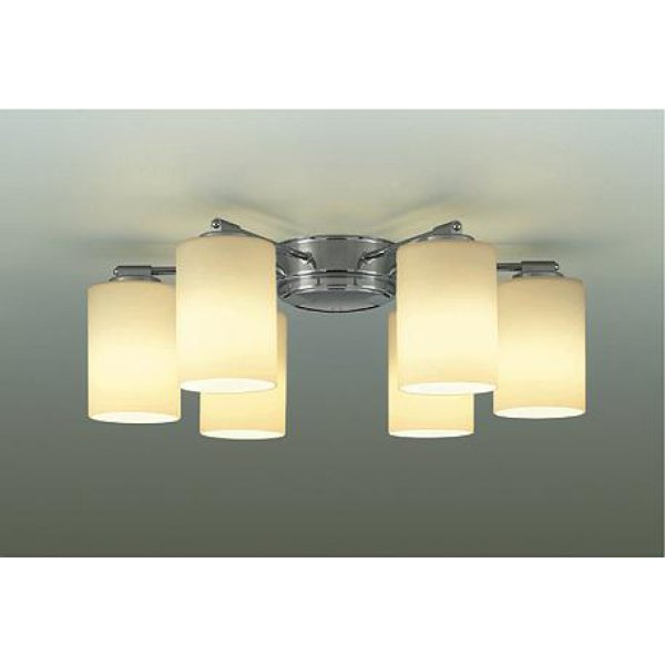 画像1: 大光電機(DAIKO) DCH-38221YG シャンデリア 8畳 調光(調光器別売) 電球色 LED ランプ付 クローム (1)