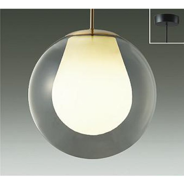 画像1: 大光電機(DAIKO) DPN-42780Y ペンダント 非調光 電球色 LED ランプ付 フランジタイプ スモーク (1)