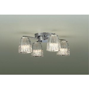 画像: [9月発売] 大光電機(DAIKO) DCH-38212YG シャンデリア 4.5畳 調光(調光器別売) 電球色 LED ランプ付 クローム