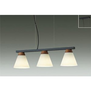 画像: [9月発売] 大光電機(DAIKO) DPN-41978YG ペンダント 調光(調光器別売) 電球色 LED ランプ付 フランジタイプ ウォールナット