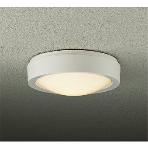 画像1: 大光電機(DAIKO) DWP-42519Y アウトドアライト 軒下シーリング 非調光 電球色 LED内蔵 防雨形 ホワイト (1)