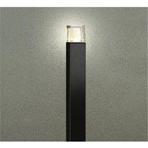 画像: 大光電機(DAIKO) DWP-42744YG アウトドアライト ポール灯 調光(調光器別売) 電球色 LED ランプ付 防雨形 ブラック