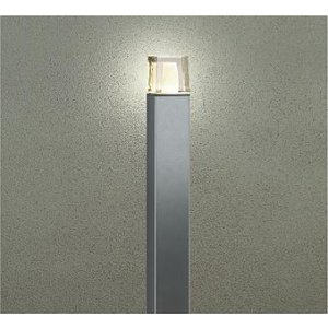 画像: 大光電機(DAIKO) DWP-42745YG アウトドアライト ポール灯 調光(調光器別売) 電球色 LED ランプ付 防雨形 シルバー