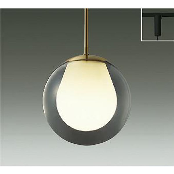 画像1: 大光電機(DAIKO) DPN-42778YG ペンダント 調光(調光器別売) 電球色 LED ランプ付 プラグタイプ スモーク (1)
