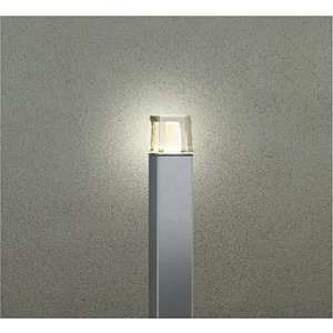 画像: 大光電機(DAIKO) DWP-42742YG アウトドアライト ポール灯 調光(調光器別売) 電球色 LED ランプ付 防雨形 シルバー