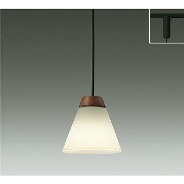 画像1: 大光電機(DAIKO) DPN-41975YG ペンダント 調光(調光器別売) 電球色 LED ランプ付 プラグタイプ ウォールナット (1)