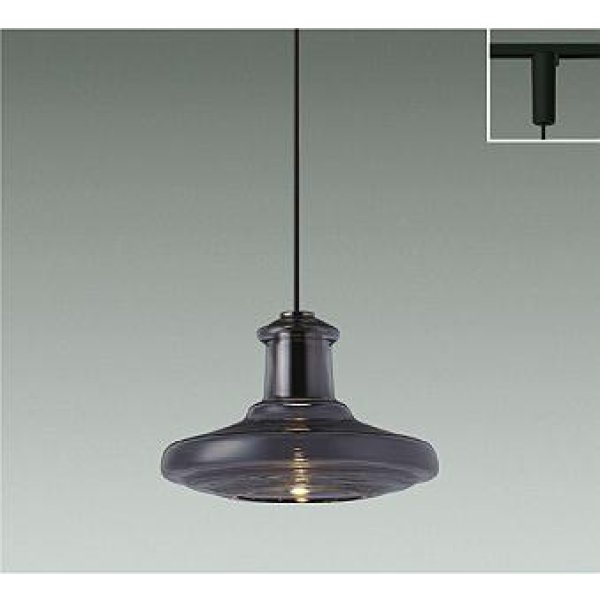画像1: 大光電機(DAIKO) DPN-42646Y ペンダント 非調光 電球色 LED内蔵 プラグタイプ ブラック (1)