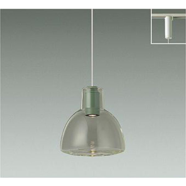 画像1: 大光電機(DAIKO) DPN-42650Y ペンダント 非調光 電球色 LED内蔵 プラグタイプ グリーン (1)
