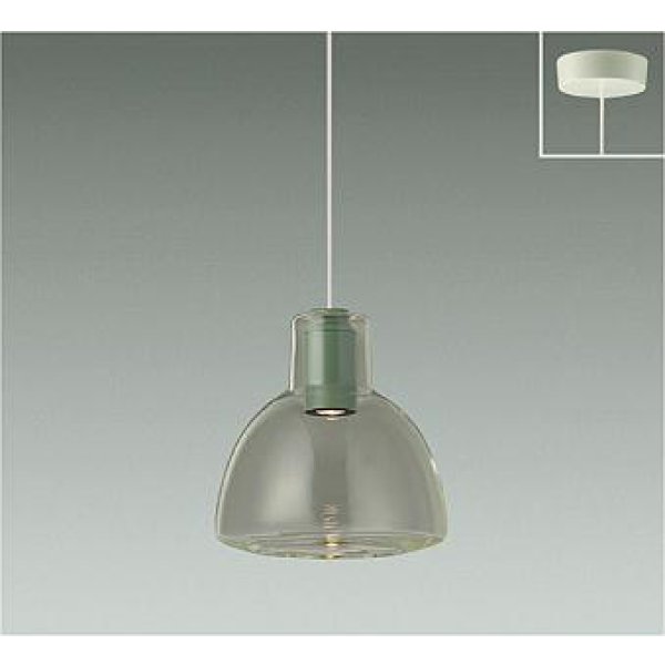 画像1: 大光電機(DAIKO) DPN-42651Y ペンダント 非調光 電球色 LED内蔵 フランジタイプ グリーン (1)