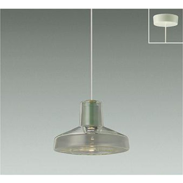 画像1: 大光電機(DAIKO) DPN-42655Y ペンダント 非調光 電球色 LED内蔵 フランジタイプ グリーン (1)