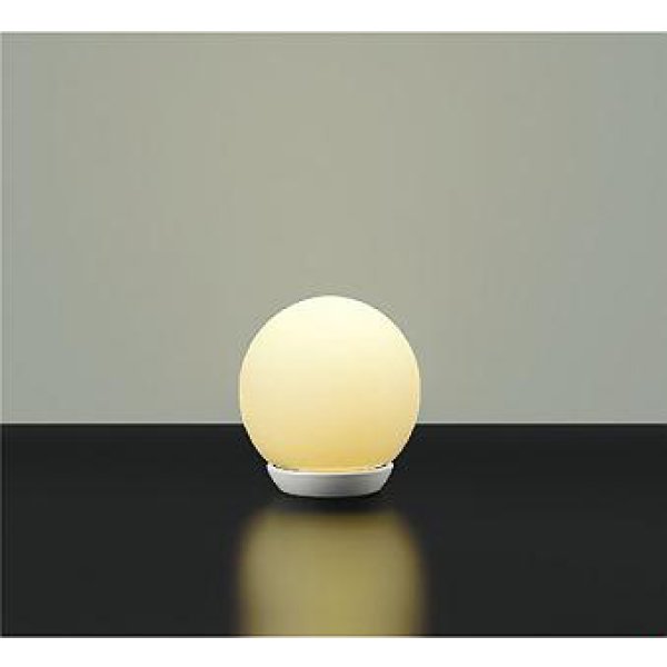 画像1: 大光電機(DAIKO) DST-42243YE スタンド 非調光 電球色 LED ランプ付 ホワイト (1)