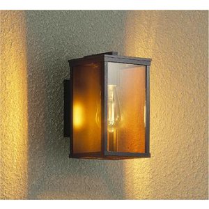 画像: [9月発売] 大光電機(DAIKO) DWP-42722YG アウトドアライト ポーチ灯 調光(調光器別売) キャンドル色 LED ランプ付 防雨形 アンバー