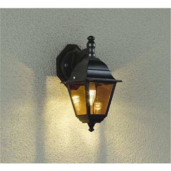画像1: 大光電機(DAIKO) DWP-39883YG アウトドアライト ポーチ灯 調光(調光器別売) 電球色 LED ランプ付 防雨形 ブラック (1)