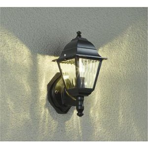 画像: [9月発売] 大光電機(DAIKO) DWP-39909YG アウトドアライト ポーチ灯 調光(調光器別売) 電球色 LED ランプ付 防雨形 ブラック