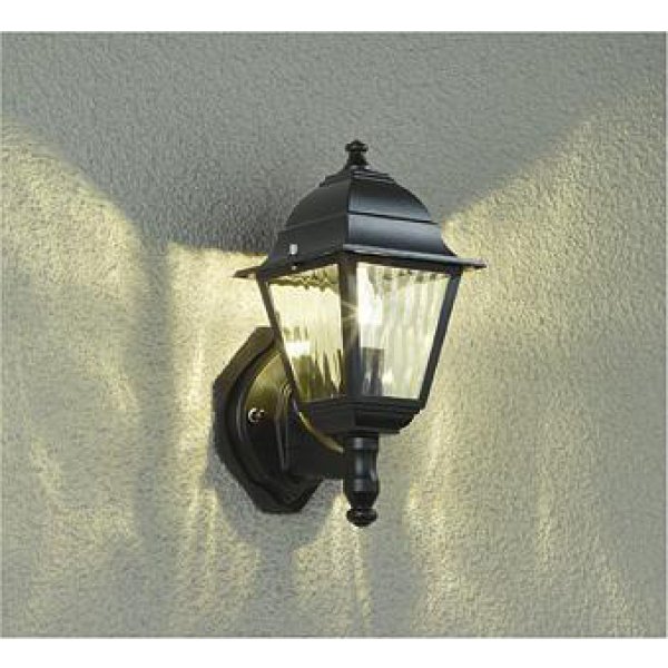 画像1: 大光電機(DAIKO) DWP-39909YG アウトドアライト ポーチ灯 調光(調光器別売) 電球色 LED ランプ付 防雨形 ブラック (1)