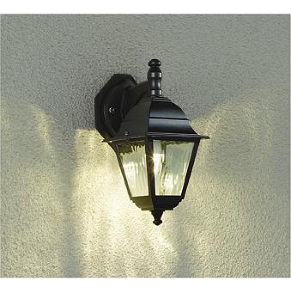 画像1: 大光電機(DAIKO) DWP-39910YG アウトドアライト ポーチ灯 調光(調光器別売) 電球色 LED ランプ付 防雨形 ブラック (1)