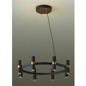 画像: [9月発売] 大光電機(DAIKO) DCH-42685YG シャンデリア 調光(調光器別売) 電球色 LED ランプ付 直付専用 ブラック