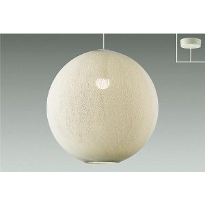 画像: 大光電機(DAIKO) DPN-42595Y ペンダント 非調光 電球色 LED ランプ付 フランジタイプ 吹抜け・傾斜天井用 ホワイト