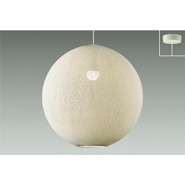 画像1: 大光電機(DAIKO) DPN-42595Y ペンダント 非調光 電球色 LED ランプ付 フランジタイプ 吹抜け・傾斜天井用 ホワイト (1)