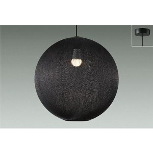 画像: 大光電機(DAIKO) DPN-42597Y ペンダント 非調光 電球色 LED ランプ付 フランジタイプ 吹抜け・傾斜天井用 ブラック
