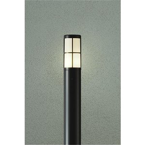 画像: [9月発売] 大光電機(DAIKO) DWP-42714Y アウトドアライト ポール灯 調光(調光器別売) 電球色 LED ランプ付 防雨形 ブラック