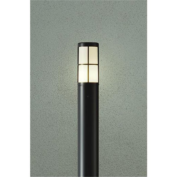 画像1: 大光電機(DAIKO) DWP-42714Y アウトドアライト ポール灯 調光(調光器別売) 電球色 LED ランプ付 防雨形 ブラック (1)