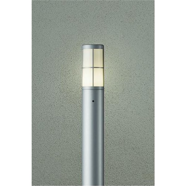 画像1: 大光電機(DAIKO) DWP-42715Y アウトドアライト ポール灯 調光(調光器別売) 電球色 LED ランプ付 防雨形 シルバー (1)