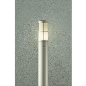 画像: [9月発売] 大光電機(DAIKO) DWP-42716Y アウトドアライト ポール灯 調光(調光器別売) 電球色 LED ランプ付 防雨形 ウォームシルバー