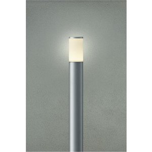 画像: [9月発売] 大光電機(DAIKO) DWP-42425YG アウトドアライト ポール灯 調光(調光器別売) 電球色 LED ランプ付 防雨形 シルバー