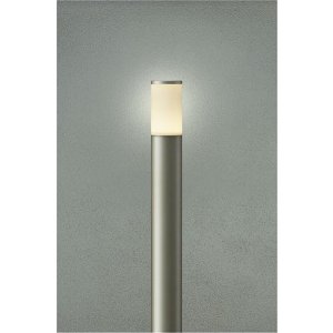 画像: [9月発売] 大光電機(DAIKO) DWP-42426YG アウトドアライト ポール灯 調光(調光器別売) 電球色 LED ランプ付 防雨形 ウォームシルバー