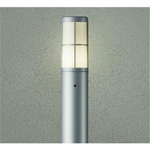 画像: [9月発売] 大光電機(DAIKO) DWP-42712Y アウトドアライト ポール灯 調光(調光器別売) 電球色 LED ランプ付 防雨形 シルバー